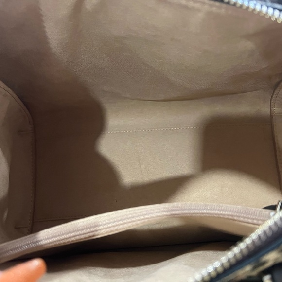 Kate Spade Leopard Haircalf zip medium satchel with chocolate leather sides - Picture 10 of 12